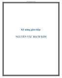 Kỹ năng giao tiếp: NGUYÊN TẮC BẠCH KIM