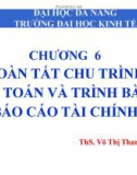 Bài giảng Nguyên lý kế toán: Chương 6 - ThS. Võ Thị Thanh Vân