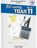 Đề cương học kì 1 Toán 11 năm 2021-2022 - Trường THPT Nguyễn Du