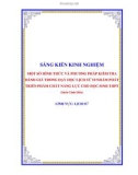 Sáng kiến kinh nghiệm THPT: Một số hình thức và phương pháp kiểm tra đánh giá trong dạy học Lịch sử 10 nhằm phát triển phẩm chất, năng lực cho HS THPT