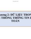 Bài giảng Hệ thống thông tin kế toán 1: Chương 2 - ThS. Hoàng Thuỳ Dương