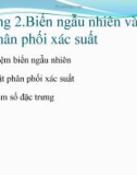 Bài giảng Lý thuyết xác suất và thống kê toán: Chương 2 - Nguyễn Minh Hải