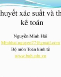 Bài giảng Lý thuyết xác suất và thống kê toán: Chương 1 - Nguyễn Minh Hải