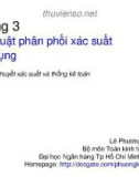 Bài giảng Lý thuyết xác suất và thống kê toán: Chương 3 - Lê Phương