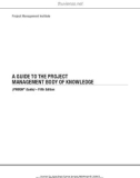 Ebook A guide to the project management body of knowledge (Fifth Edition): Part 1