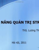 Bài giảng Kỹ năng quản trị stress - ThS. Lương Thu Hà