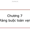 Chapter 7: Ràng buộc toàn vẹn