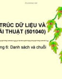 Cấu trúc dữ liệu và giải thuật - chương 6