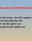 Bài giảng Tập huấn nghiên cứu khoa học sư phạm ứng dụng: Bước 1