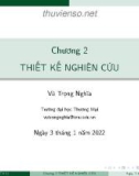 Bài giảng Phương pháp nghiên cứu khoa học: Chương 2 - Vũ Trọng Nghĩa