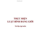 Thực hiện Luật Bình đẳng giới (Tập 2): Tài liệu hướng dẫn tập huấn về Thực hiện Luật Bình đẳng giới