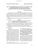 Quản lí sự phối hợp giữa giáo viên và cha mẹ học sinh trong hoạt động giáo dục kĩ năng sống cho học sinh tiểu học ở Thành phố Hồ Chí Minh