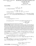 Đề thi thử tuyển sinh vào lớp 10 môn Toán năm 2022-2023 có đáp án - Phòng GD&ĐT Nghĩa Đàn