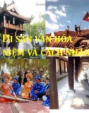 Bài giảng Di sản văn hóa - Khái niệm và cách nhân diện