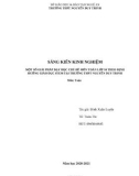 Sáng kiến kinh nghiệm THPT: Một số giải pháp dạy học chủ đề môn Toán lớp 10 theo định hướng giáo dục STEM tại trường THPT Nguyễn Duy Trinh