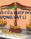 Bài giảng Động học chất điểm - Bài: Sai số của phép đo các đại lượng vật lí