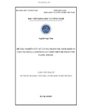 Luận văn Thạc sĩ Hóa học: Nghiên cứu xử lý CO2 nhằm thu sinh khối vi tảo Chlorella sorokiniana TH02 trên hệ phản ứng panel phẳng