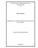 Luận án Tiến sĩ Toán học: Tính chẻ ra của môđun đối đồng điều địa phương và ứng dụng