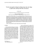 Vai trò của người sử dụng lao động trong việc xây dựng và phát triển chương trình đào tạo đại học