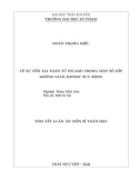 Tóm tắt Luận án Tiến sĩ Toán học: Về sự tồn tại toán tử Picard trong một số lớp không gian metric suy rộng