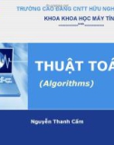 Bài giảng Thuật toán: Chương 5 - GV. Nguyễn Thanh Cẩm