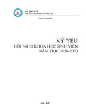 Kỷ yếu Hội nghị khoa học sinh viên năm học 2019-2020