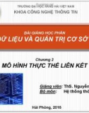 Bài giảng Cơ sở dữ liệu - Chương 2: Mô hình thực thể liên kết