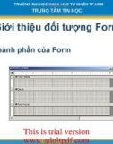 Giới thiệu đối tượng Form