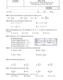 Đề thi thử THPT Quốc gia môn Toán năm 2019 có đáp án - Trường THPT chuyên Lê Khiết (Lần 1)