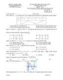 Đề thi thử THPT Quốc gia môn Toán năm 2019 có đáp án - Sở GD&ĐT Bạc Liêu (Lần 1)