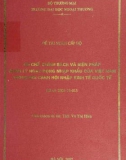 Đề tài: Cơ chế, chính sách và biện pháp quản lý hoạt động nhập khẩu của Việt Nam trong bối cảnh hội nhập kinh tế quốc tế