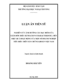 Luận án Tiến sĩ Quản trị kinh doanh: Nghiên cứu ảnh hưởng các đặc điểm của giám đốc điều hành (Ceo’s Characteristic) đến hiệu quả hoạt động của một số doanh nghiệp tiêu biểu trên sàn chứng khoán Việt Nam