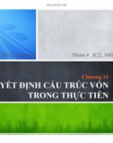 Thuyết trình: Quyết định cấu trúc vốn trong thực tiễn