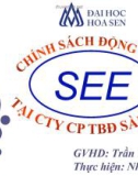 Chính sách động viên nhân viên tại Công ty Thiết bị điện Sài Gòn