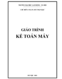 Giáo trình Kế toán máy: Phần 1