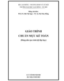 Giáo trình Chuẩn mực kế toán: Phần 1