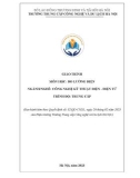 Giáo trình Đo lường điện (Nghề: Công nghệ kỹ thuật điện-điện tử - Trung cấp) - Trường Trung cấp Công nghệ và Du lịch Hà Nội