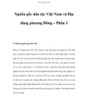 Nguồn gốc dân tộc Việt Nam và Ðịa đàng phương Ðông – Phần 3