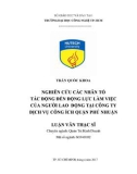 Luận văn Thạc sĩ: Nghiên cứu các nhân tố tác động đến động lực làm việc của người lao động tại Công ty Dịch Vụ Công Ích Quận Phú Nhuận