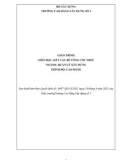 Giáo trình Kết cấu bê tông cốt thép (Ngành: Quản lý xây dựng - Cao đẳng) - Trường Cao đẳng Xây dựng số 1