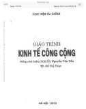 Giáo trình Kinh tế công cộng: Phần 1 - PGS. TS Nguyễn Văn Dần