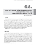 Thúc đẩy sự phát triển của ngành du lịch nhằm gia tăng tổng cầu và hỗ trợ tăng trưởng kinh tế