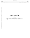 Giáo trình Quản lý dự án: Phần 2 - PGS. TS Đinh Văn Hải