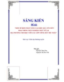 Sáng kiến kinh nghiệm THPT: Một số biện pháp nâng cao hiệu quả tổ chức hoạt động trải nghiệm thực tế tại địa phương cho học viên các lớp tiếng dân tộc Thái