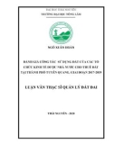 Luận văn Thạc sĩ Quản lý Đất đai: Đánh giá công tác sử dụng đất của các tổ chức kinh tế được Nhà nước cho thuê đất tại thành phố Tuyên Quang, giai đoạn 2017-2019