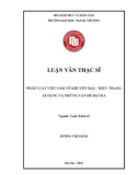 Luận văn Thạc sĩ Luật Kinh tế: Pháp luật Việt Nam về khuyến mại – thực trạng áp dụng và những vấn đề đặt ra