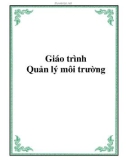 Giáo trình học về Quản lý môi trường