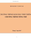 Chương trình giáo dục phổ thông: Chương trình tổng thể năm 2017