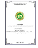 Giáo trình Chăm sóc sức khoẻ sinh sản cộng đồng (Ngành: Hộ sinh - Cao đẳng) - Trường Cao đẳng Y tế Sơn La