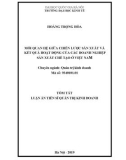 Tóm tắt Luận án Tiến sĩ Quản trị kinh doanh: Mối quan hệ giữa chiến lược sản xuất và kết quả hoạt động của các doanh nghiệp sản xuất chế tạo ở Việt Nam